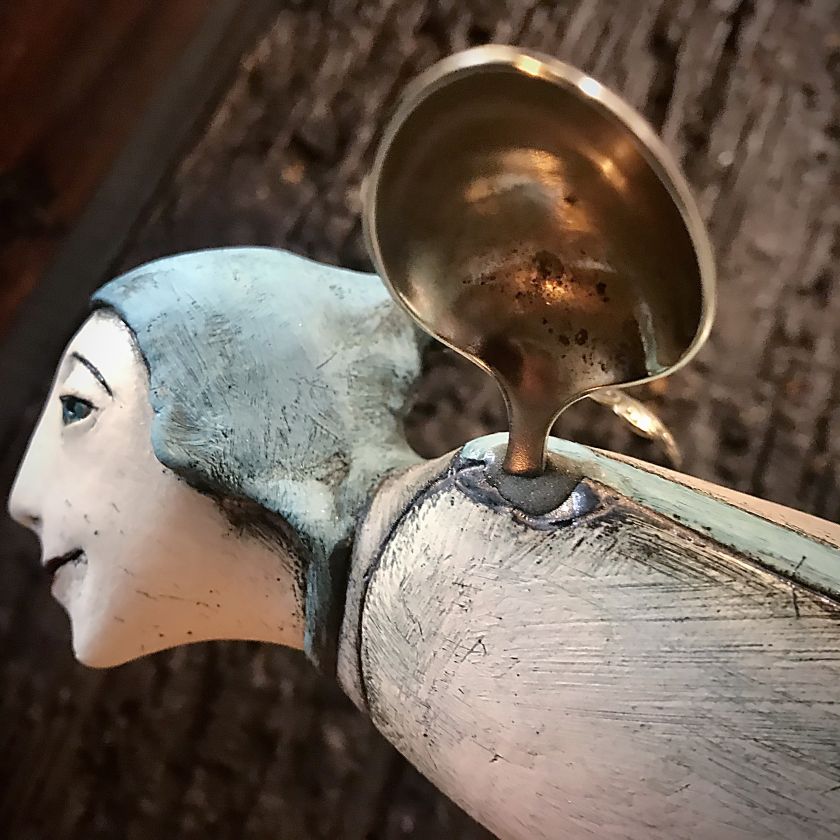 Ceramic Angel Candle Holder