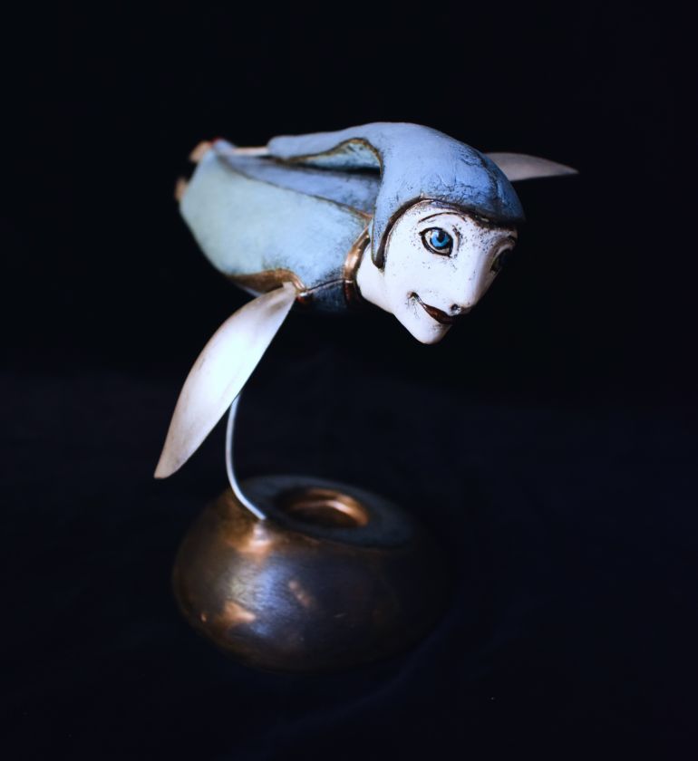 Ceramic Angel Candle Holder