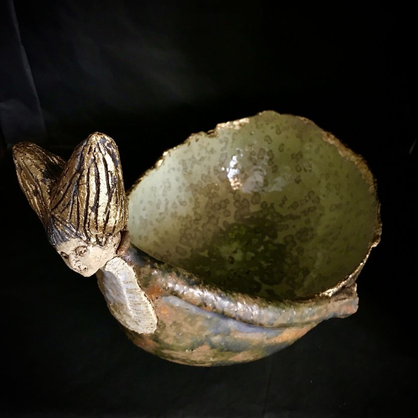 Ceramic Bowl - Bathing Princess
