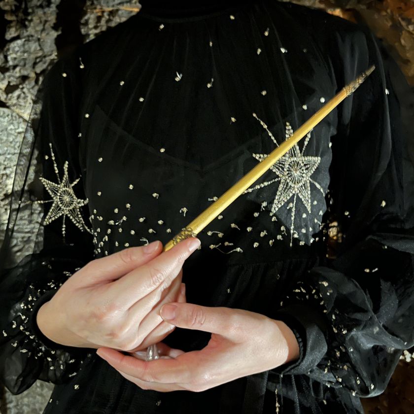 Dřevěné kouzelné hůlky - Zlatá magie