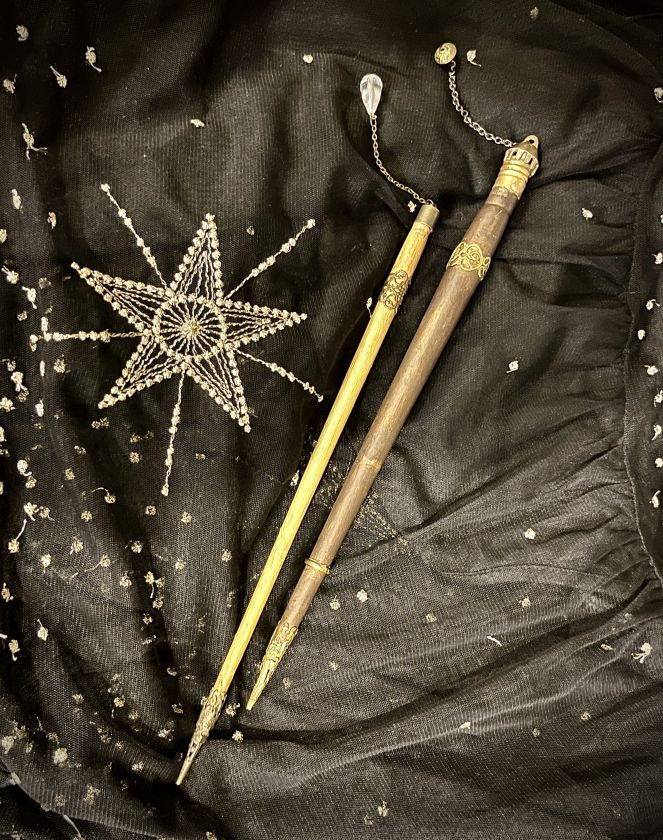 Dřevěné kouzelné hůlky - Zlatá magie