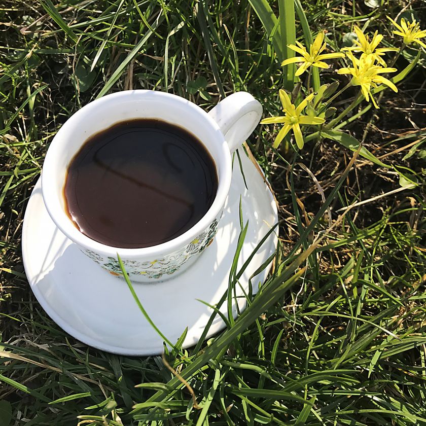 Hrnek s lučními květy 0,2 - espresso