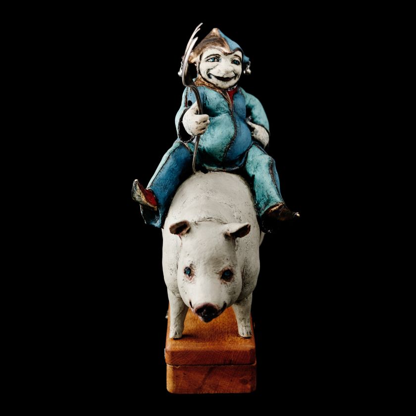 Keramische Skulptur - Fröhlicher Narr
