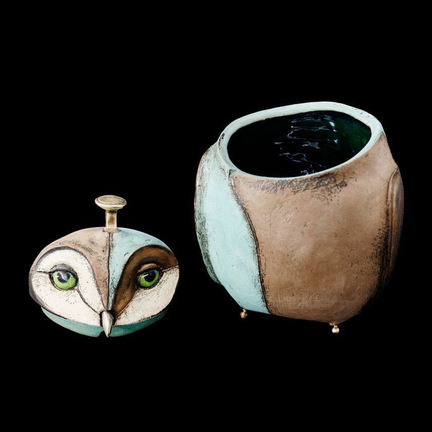 Ceramic Owl Pot