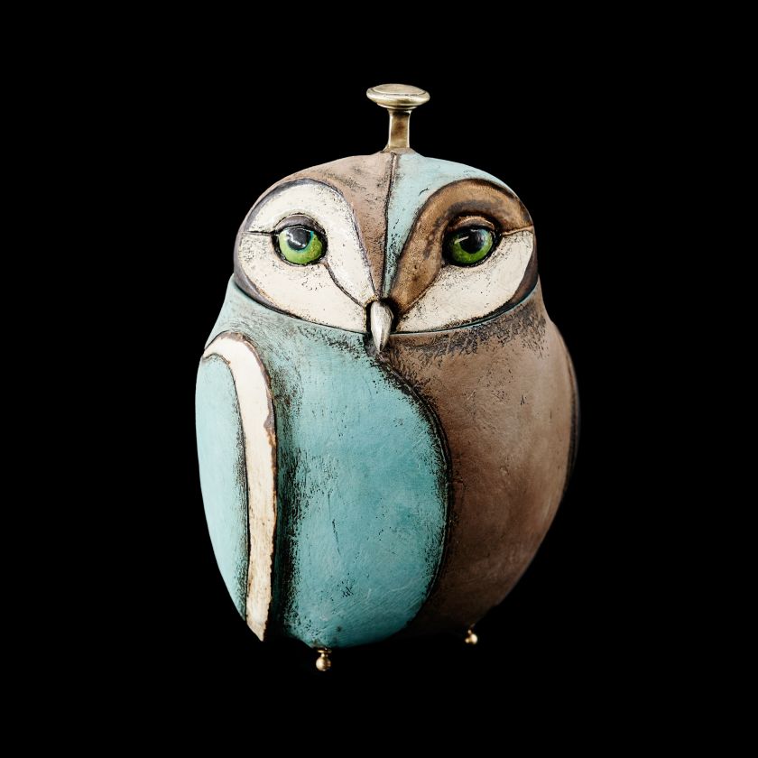 Ceramic Owl Pot