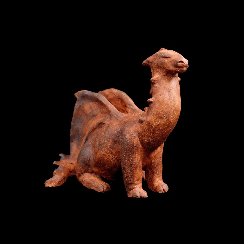 Curious Dragon - Ceramic Statue
