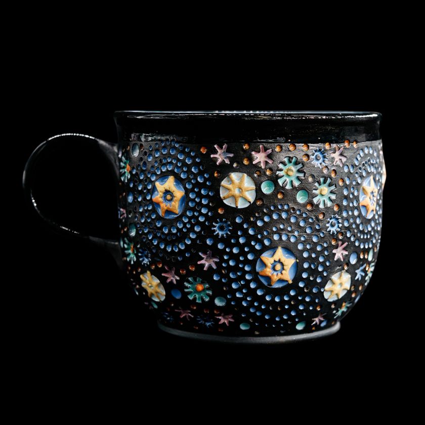 Galaxy 0.4l - Embossed ceramic mug