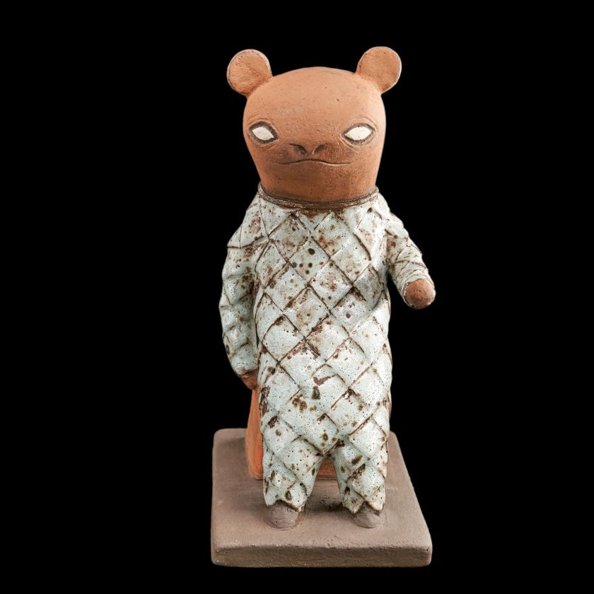 Ceramic statue - A Meerkat Fantasy