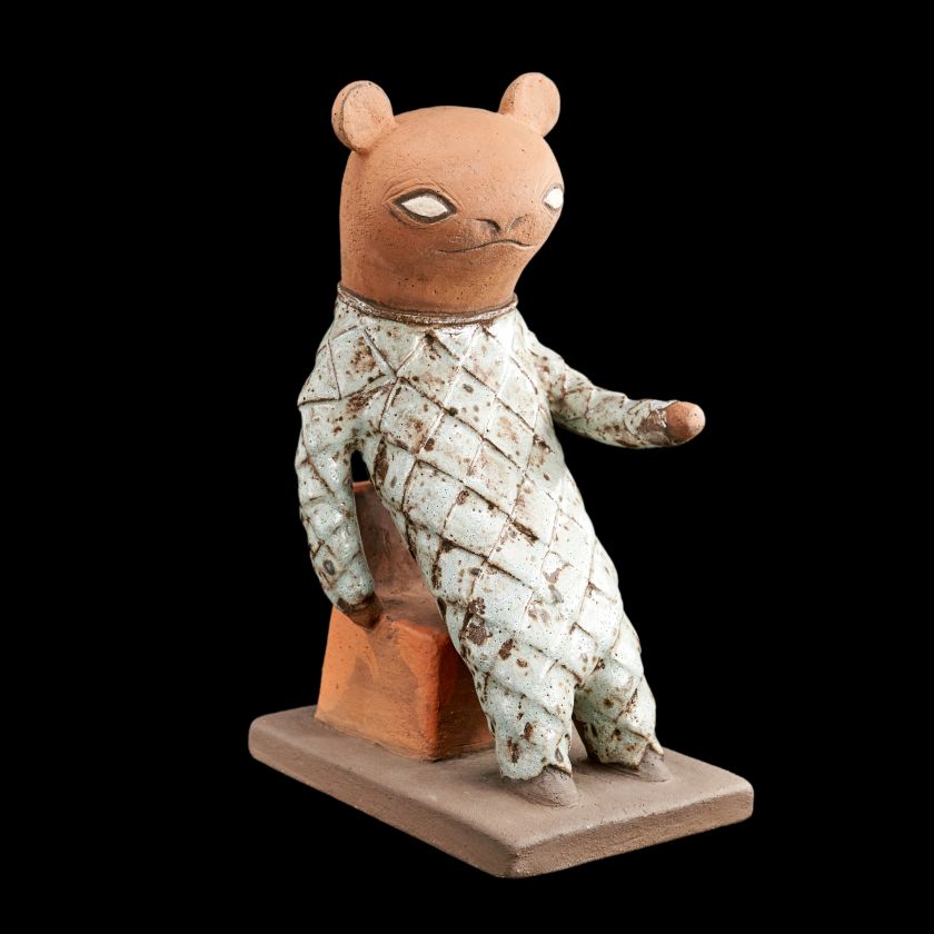 Ceramic statue - A Meerkat Fantasy