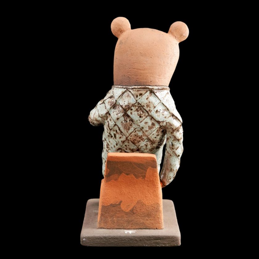 WildArt - Keramik-Skulptur Fantasie-Erdmännchen