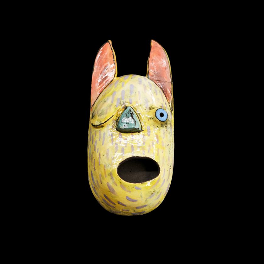 Nástěnná dekorace - Zábavné keramické masky (malé)