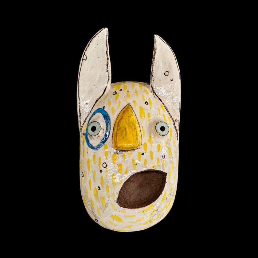 Ceramic Wallart - Funky masks (Large)