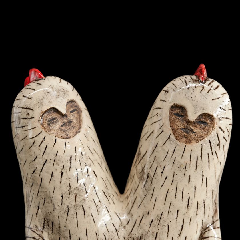 Ceramic statue - Siamese Guardians