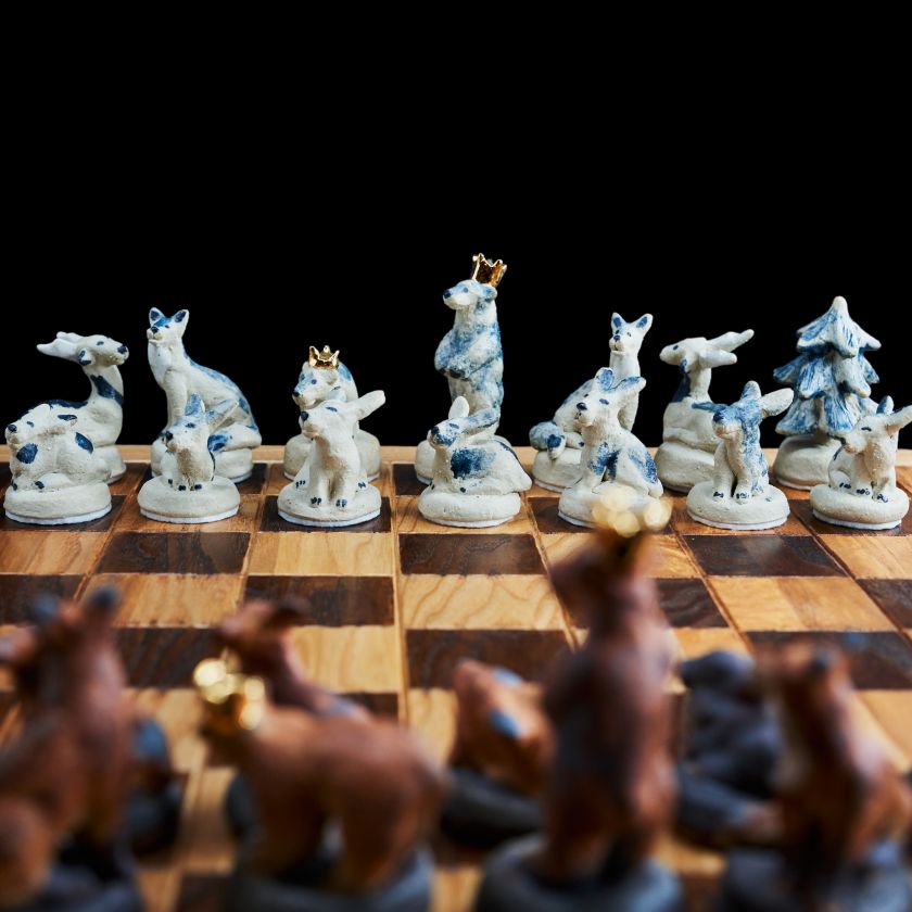 Wild Gambit - handmade chess set