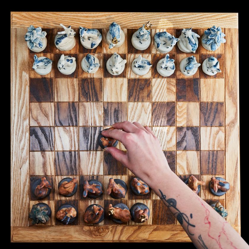 Wild Gambit - handmade chess set