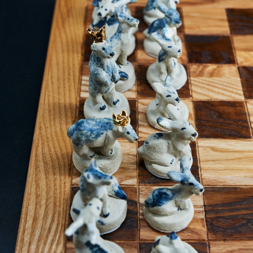 Wild Gambit - handmade chess set