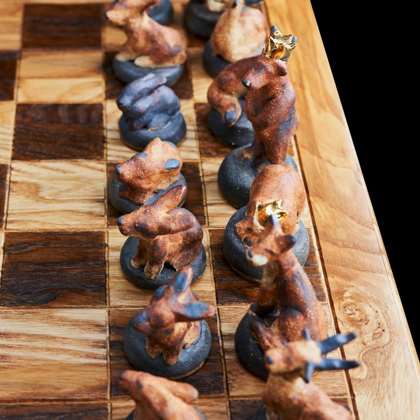 Wild Gambit - handmade chess set