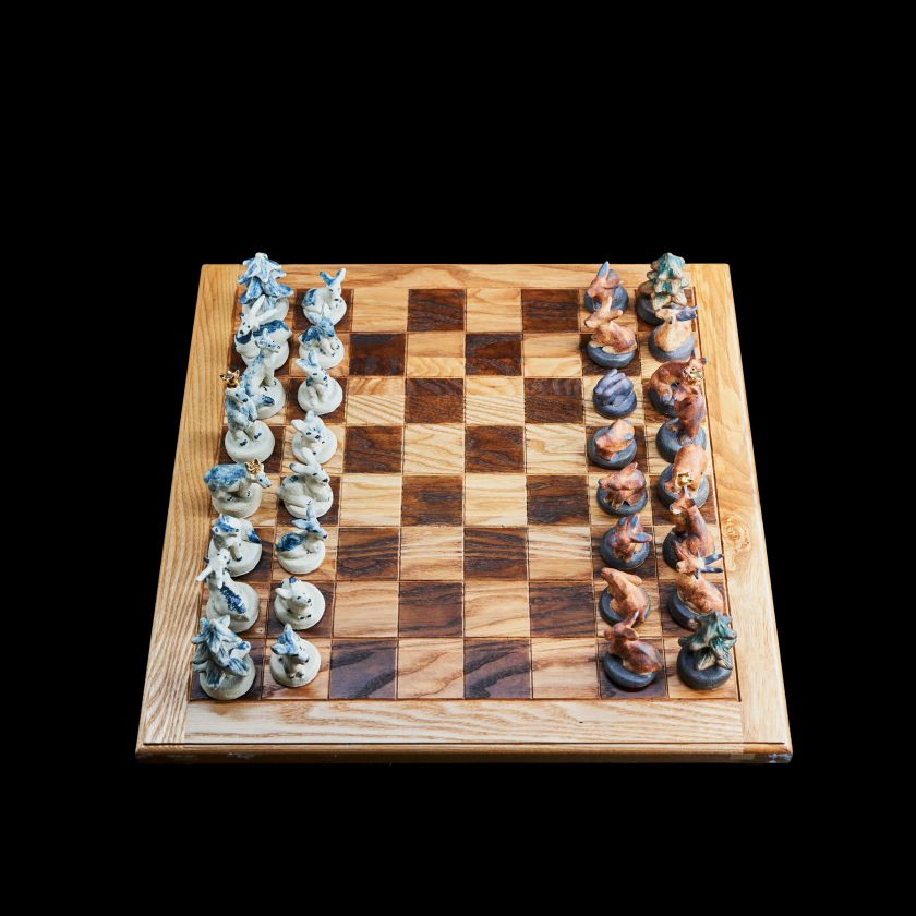 Wild Gambit - handmade chess set