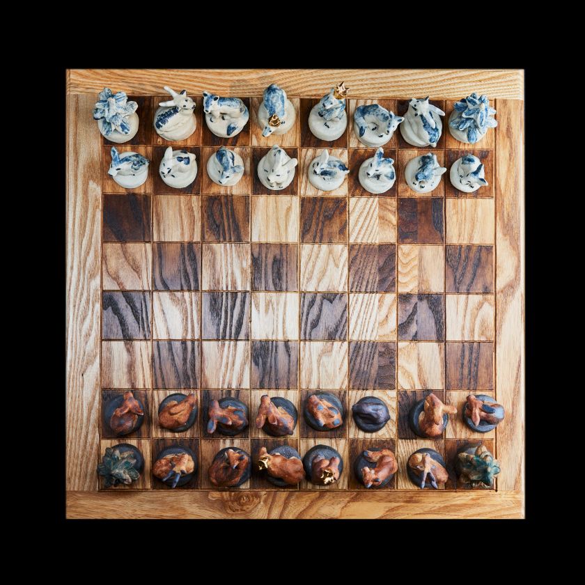 Wild Gambit - handmade chess set
