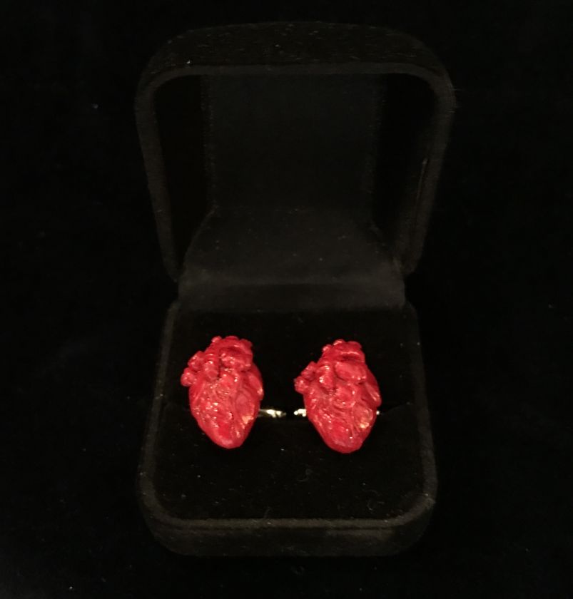 Strangelove - Anatomical heart cufflinks