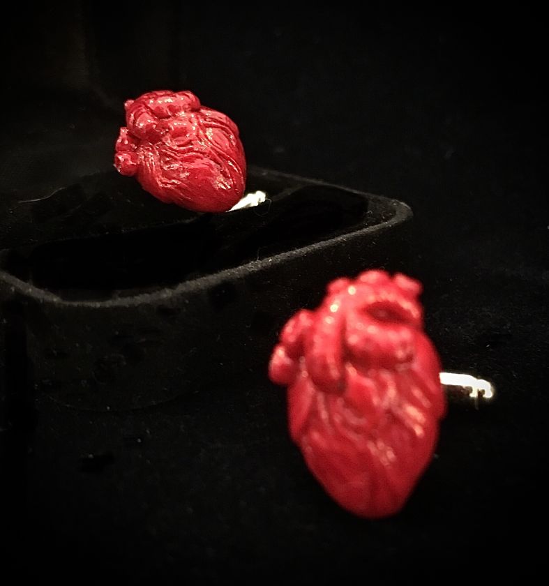 Strangelove - Anatomical heart cufflinks