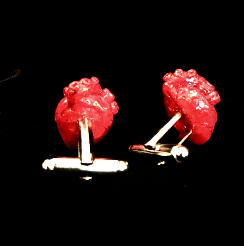 Strangelove - Anatomical heart cufflinks
