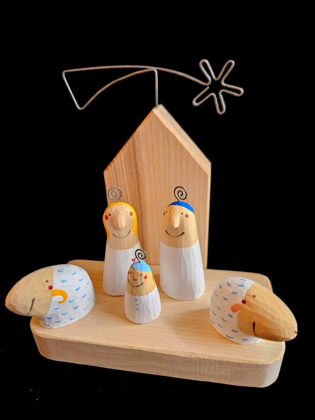 Dřevěný betlém