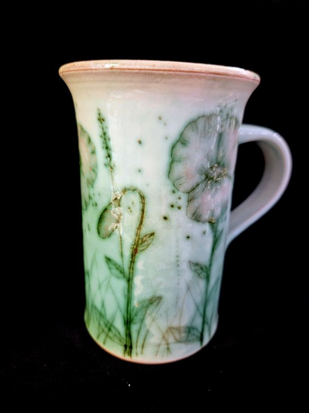 Hand-painted tall mug