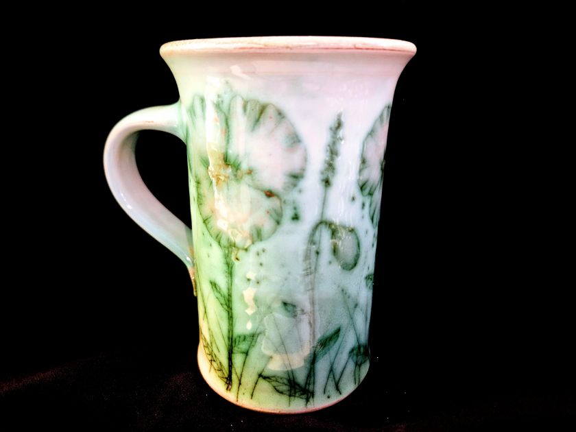 Hand-painted tall mug