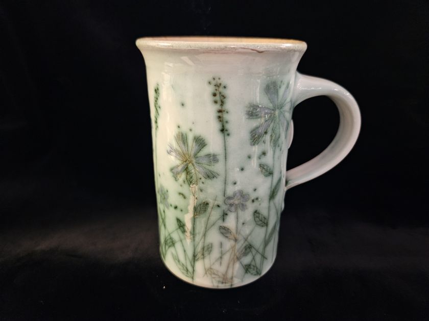 Hand-painted tall mug