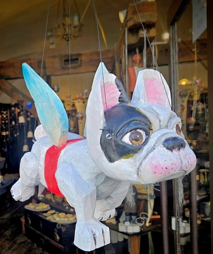 Fliegender Französische Bulldogge