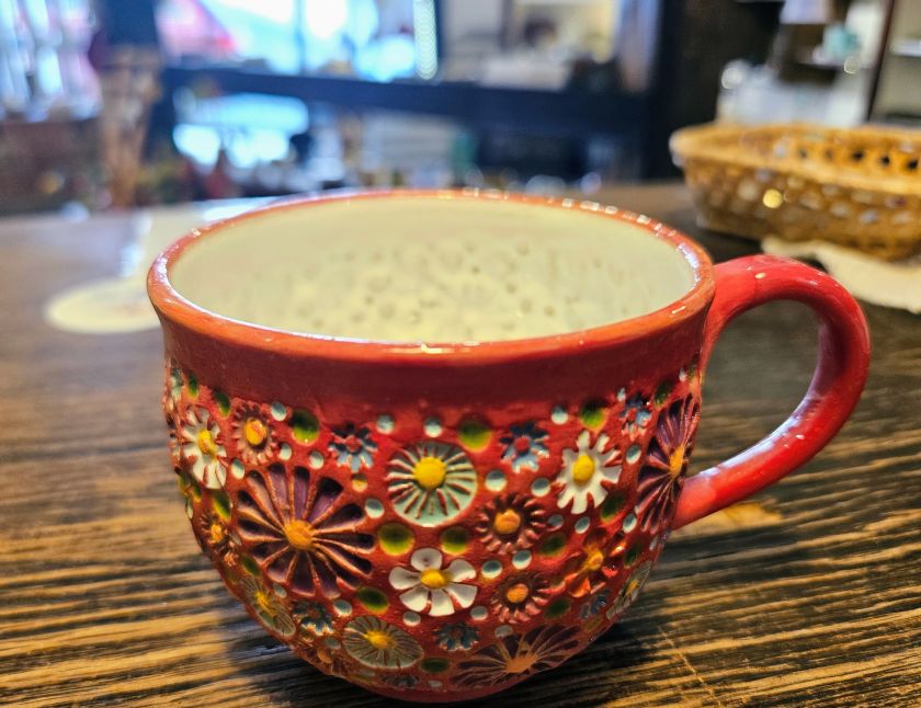 Bunte Wiese – Espressotasse 0,2 l rot
