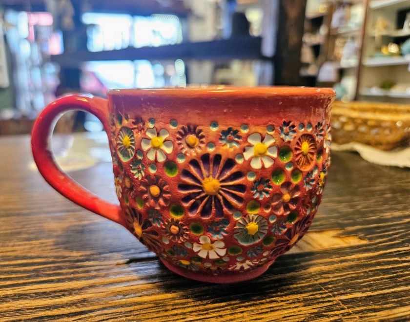 Bunte Wiese – Espressotasse 0,2 l rot