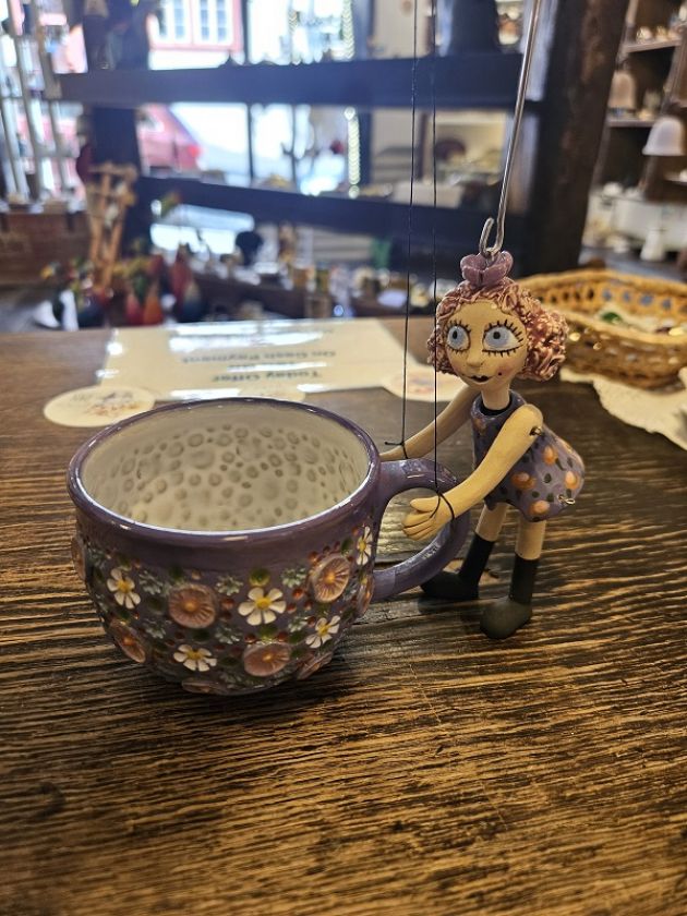 Barevná louka - exspresso hrnek 0,2l fialový