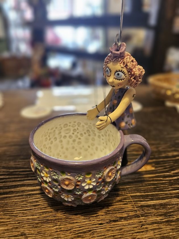 Barevná louka - exspresso hrnek 0,2l fialový