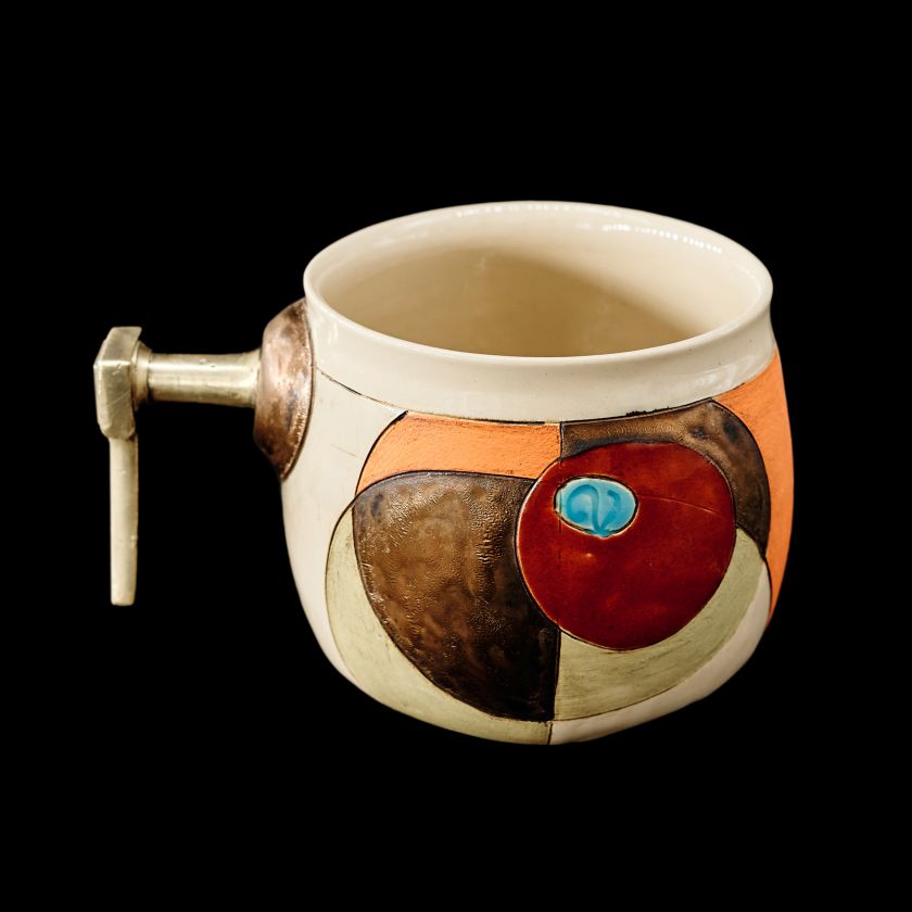 Becher mit antikem Griff - groß
