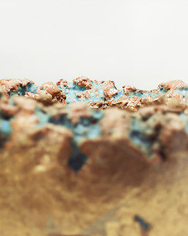 Ceramic Golden textured bowl