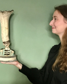 Ceramic vase Open Mind - small