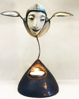 Ceramic Angel Candle Holder