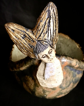 Ceramic Bowl - Bathing Princess