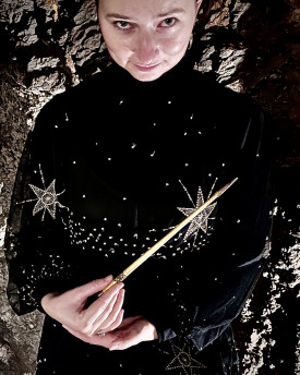 Handmade Wooden Wands - Golden Charm