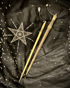 Handmade Wooden Wands - Golden Charm