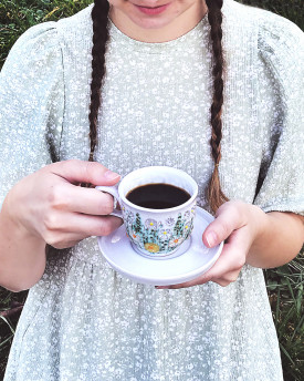 Hrnek s lučními květy 0,2 - espresso