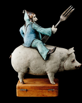 Merry Jester - Ceramic Statue