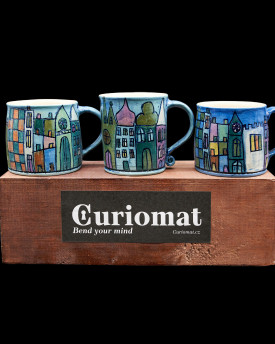 Prague Townhouse ceramic cups - small