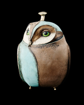 Ceramic Owl Pot