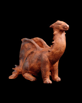 Curious Dragon - Ceramic Statue