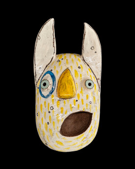 Nástěnná dekorace - Zábavné keramické masky (velké)