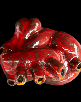 Ceramic love - Anatomical heart statue