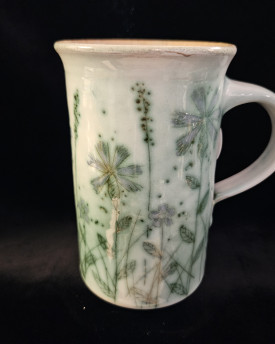 Hand-painted tall mug
